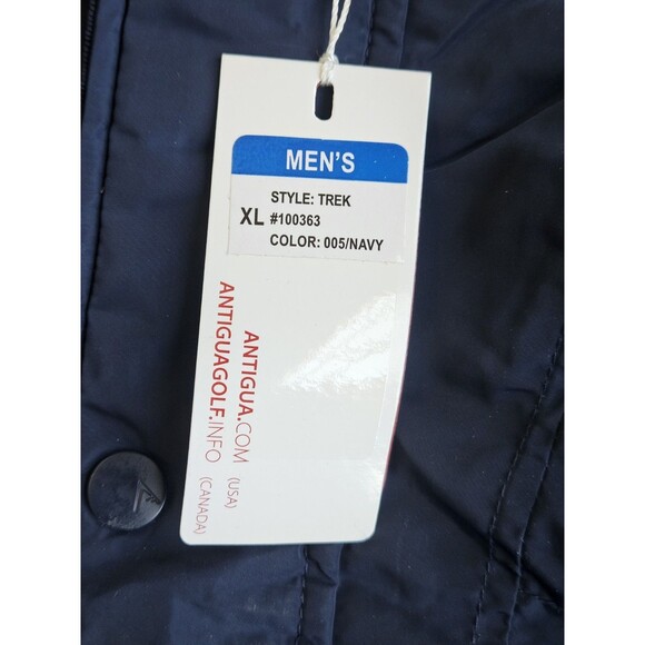 Antigua UNC Tar Heels Mens Hooded Insulated XL Jacket NWT Blue North Carolina - Picture 5 of 11